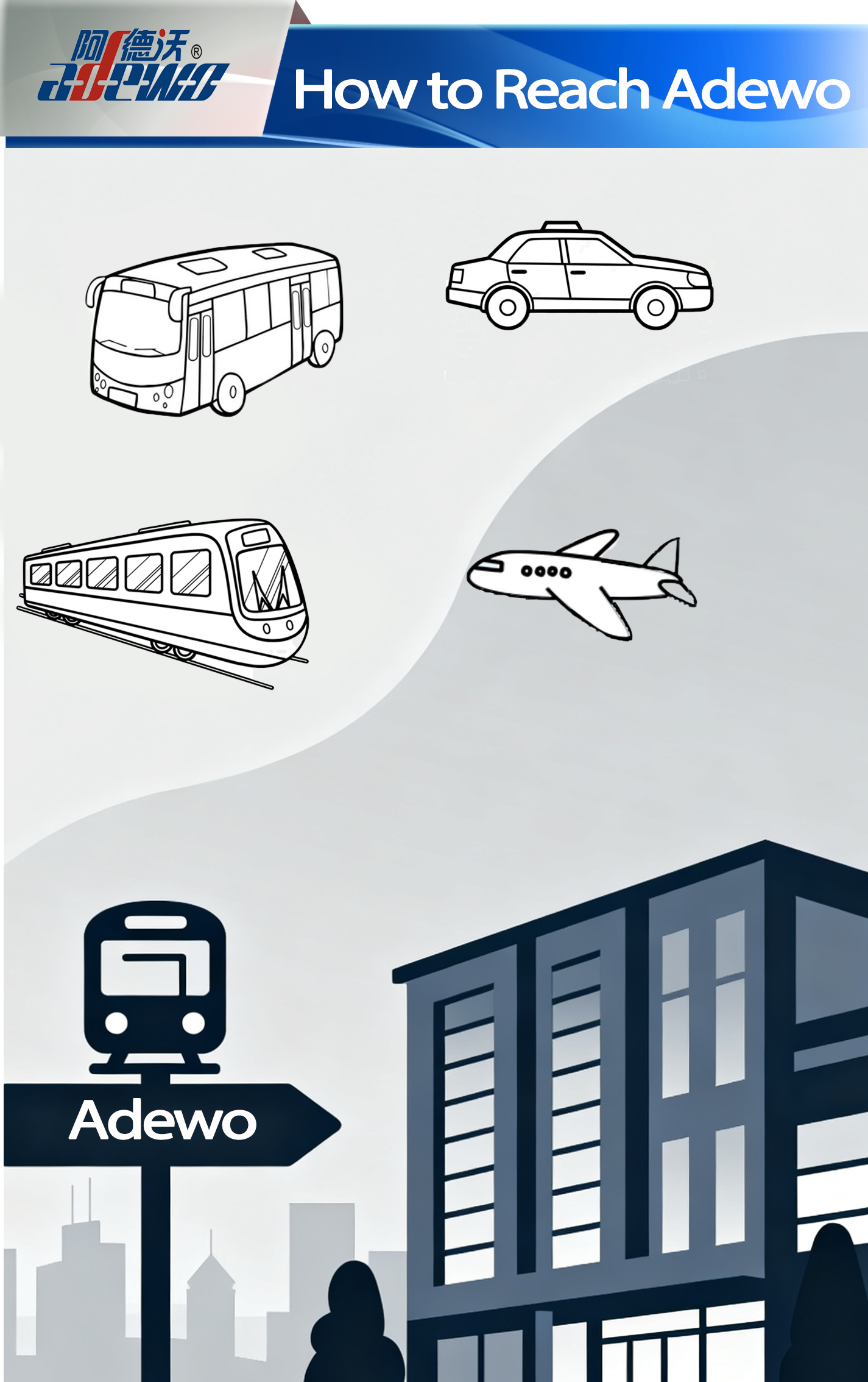 Adewo कसरी पुग्ने?