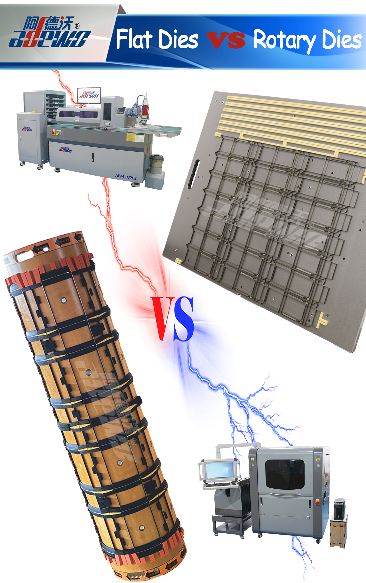 रोटरी डाइस बनाम फ्ल्याट डाइज