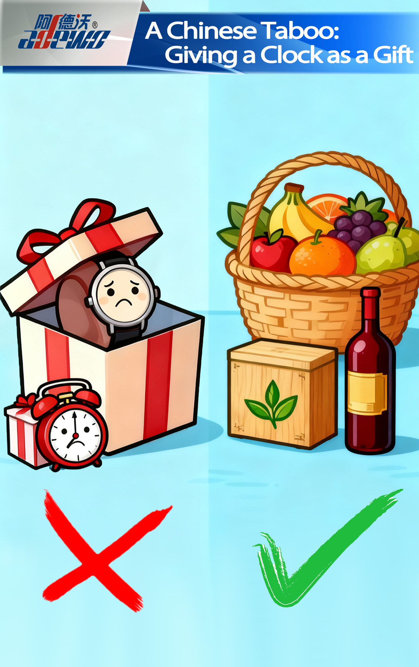 एक चिनियाँ निषेध: उपहारको रूपमा घडी दिनु