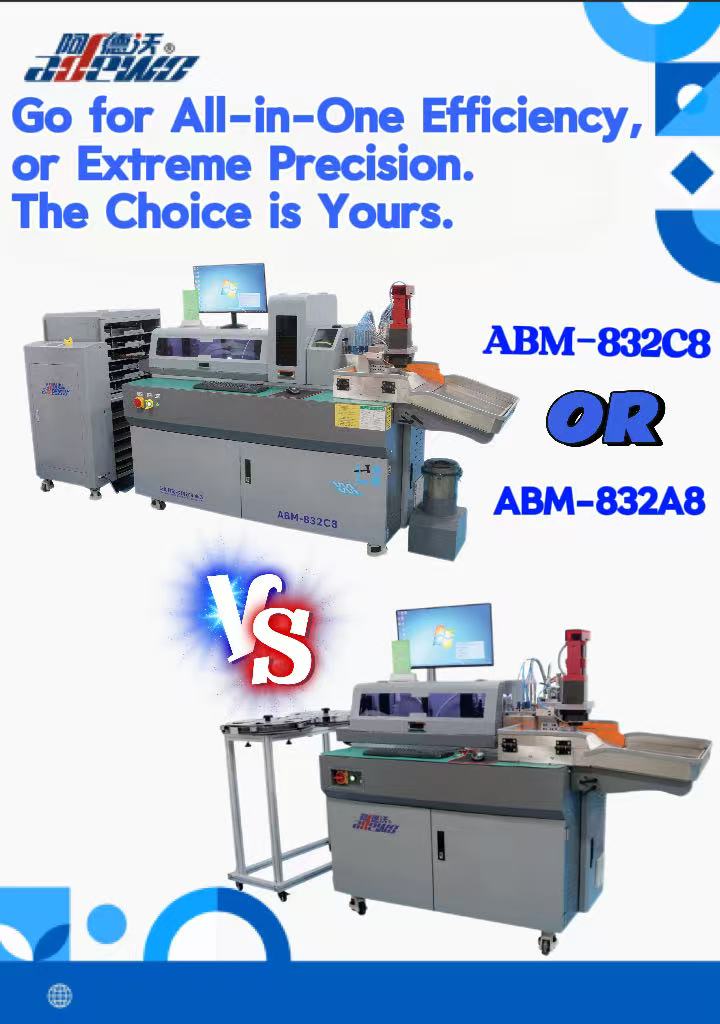 ABM-832A8 र 832C8 उच्च फॉर्मेबिलिटी बेन्डरहरू: सबै-मा-एक दक्षता, वा चरम परिशुद्धताको लागि जानुहोस्। छनोट तपाईको हो।